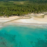 Playa Cosón: Palmeiras infinitas e comida local