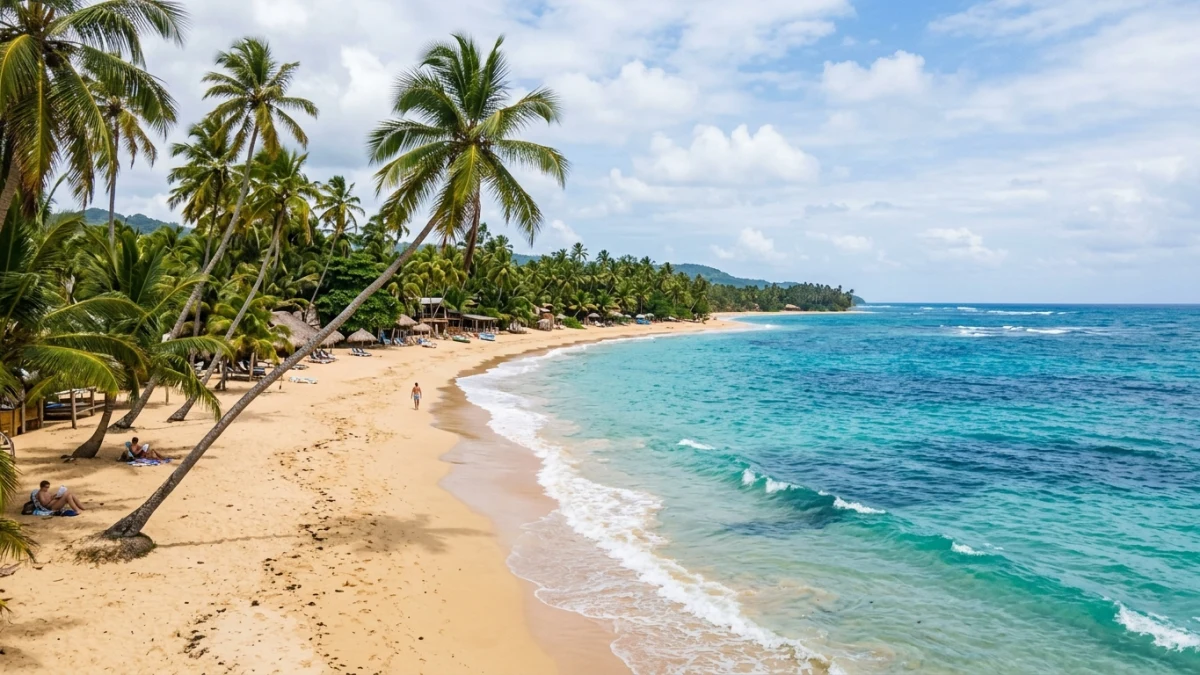 Playa Bonita en Las Terrenas con aguas turquesas